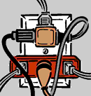 overloaded electrical receptacle