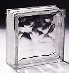 random wave glass block