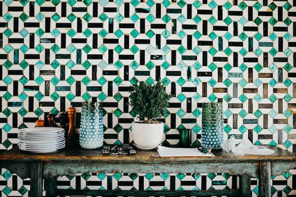 tiled wall