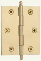 Common exterior or interior door hinge